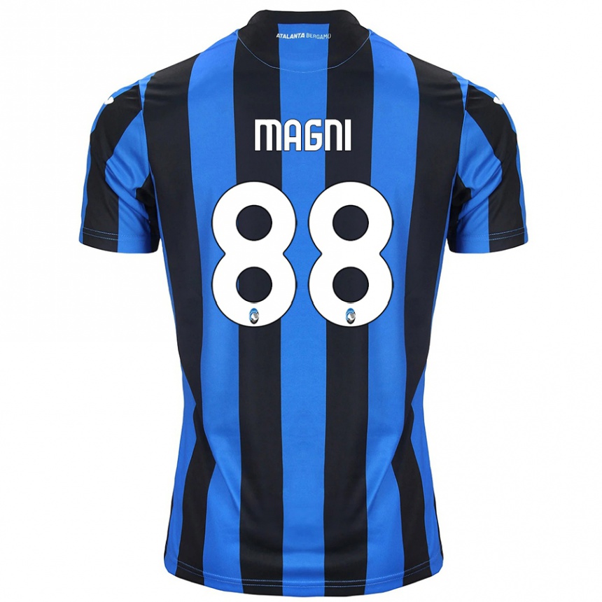 Kids Football Gloria Magni #88 Blue Black Home Jersey 2024/25 T-Shirt Nz