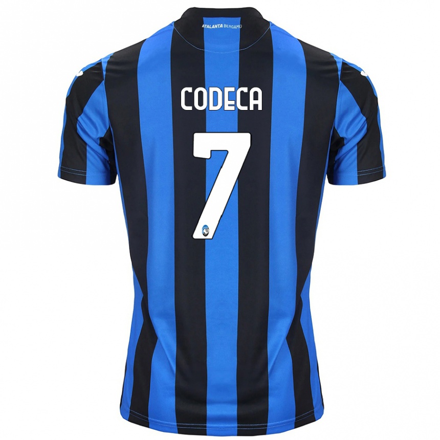 Kids Football Bianca Codeca #7 Blue Black Home Jersey 2024/25 T-Shirt Nz