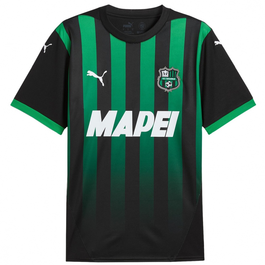 Kids Football Maxime López #0 Black Dark Green Home Jersey 2024/25 T-Shirt Nz