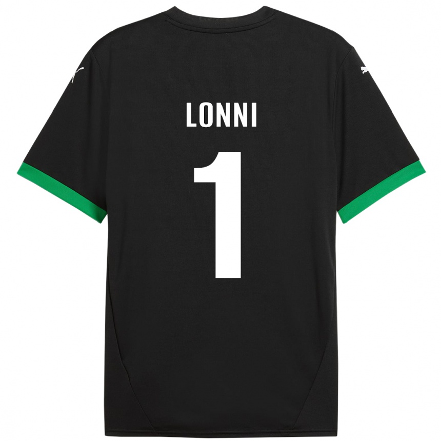 Kids Football Lia Lonni #1 Black Dark Green Home Jersey 2024/25 T-Shirt Nz