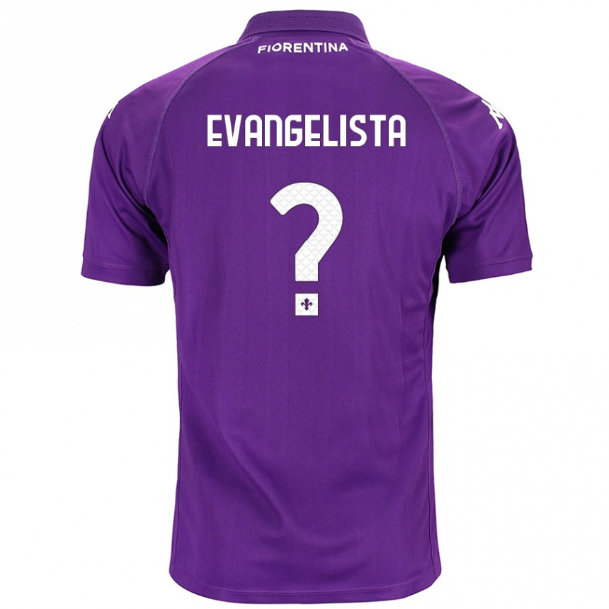 Kids Football Carlo Evangelista #0 Purple Home Jersey 2024/25 T-Shirt Nz