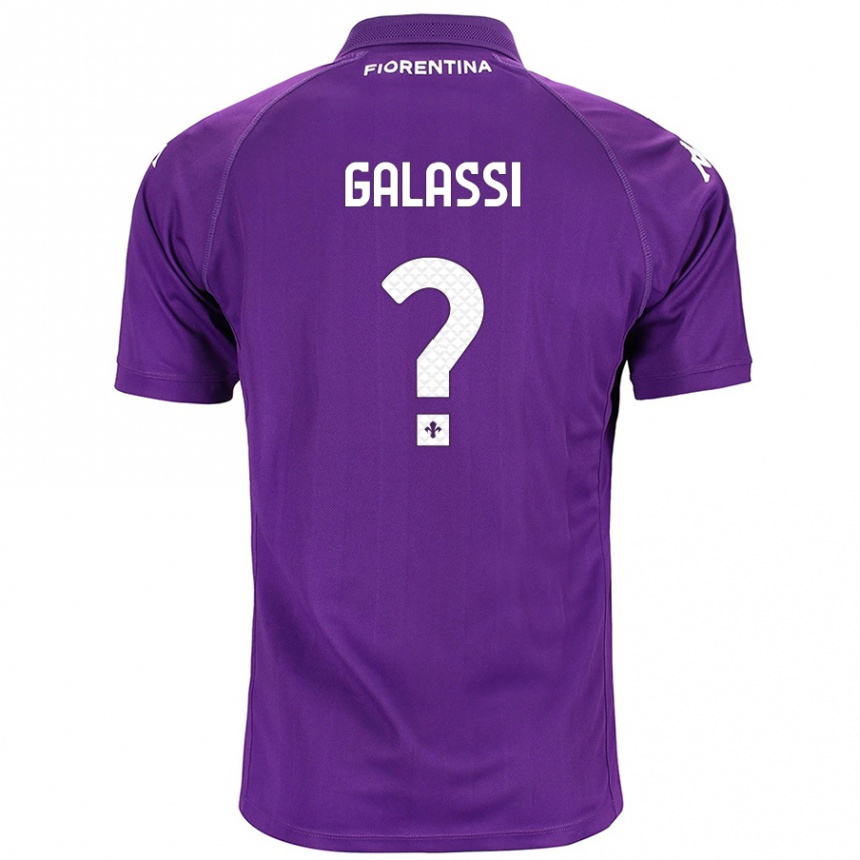 Kids Football Andrea Galassi #0 Purple Home Jersey 2024/25 T-Shirt Nz