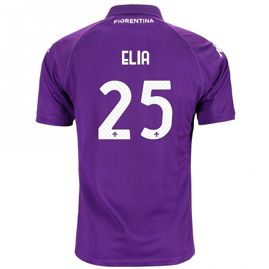 Kids Football Mirko Elia #25 Purple Home Jersey 2024/25 T-Shirt Nz