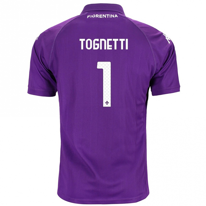 Kids Football Laerte Tognetti #1 Purple Home Jersey 2024/25 T-Shirt Nz