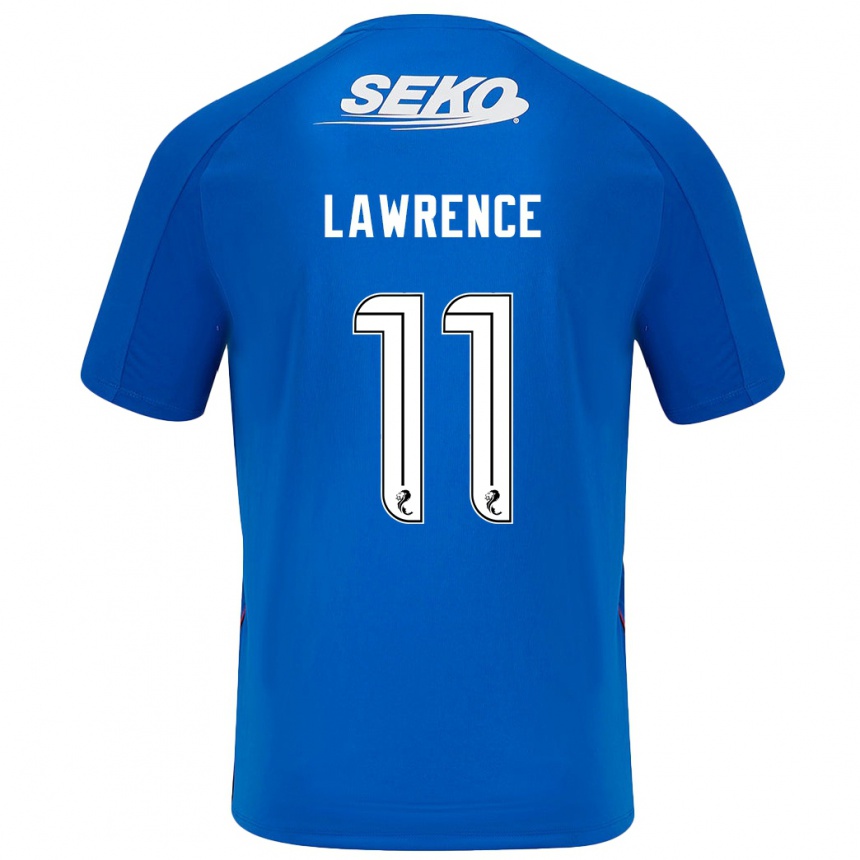 Kids Football Tom Lawrence #11 Dark Blue Home Jersey 2024/25 T-Shirt Nz