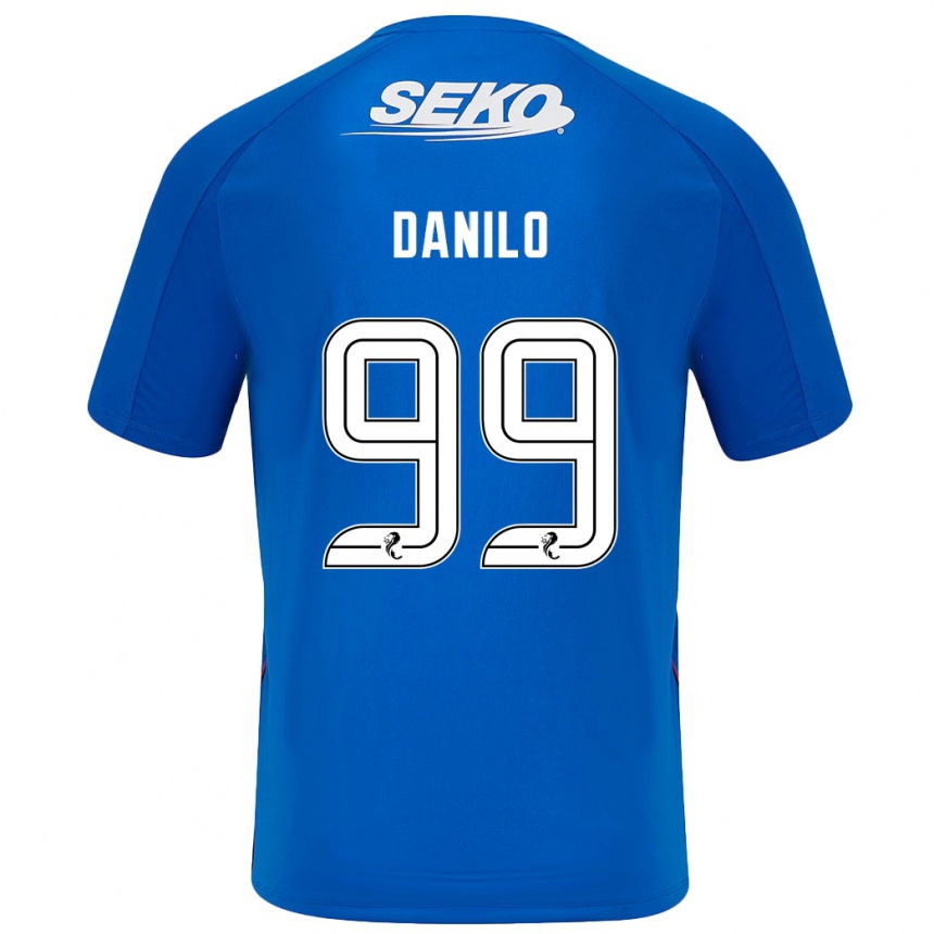 Kids Football Danilo #99 Dark Blue Home Jersey 2024/25 T-Shirt Nz