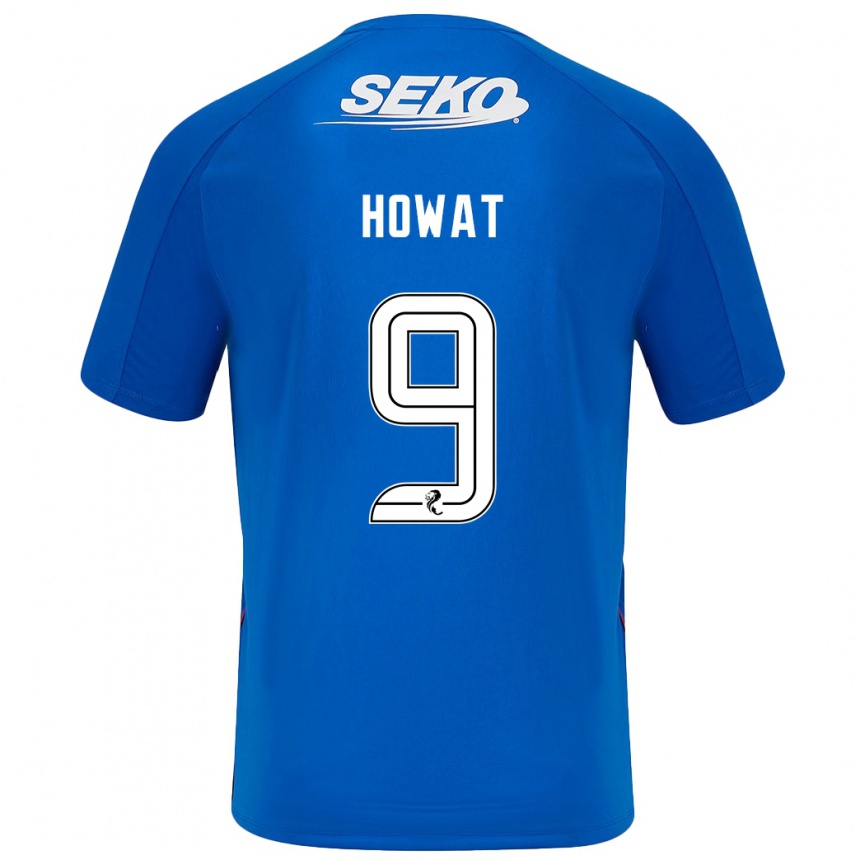 Kids Football Kirsty Howat #9 Dark Blue Home Jersey 2024/25 T-Shirt Nz