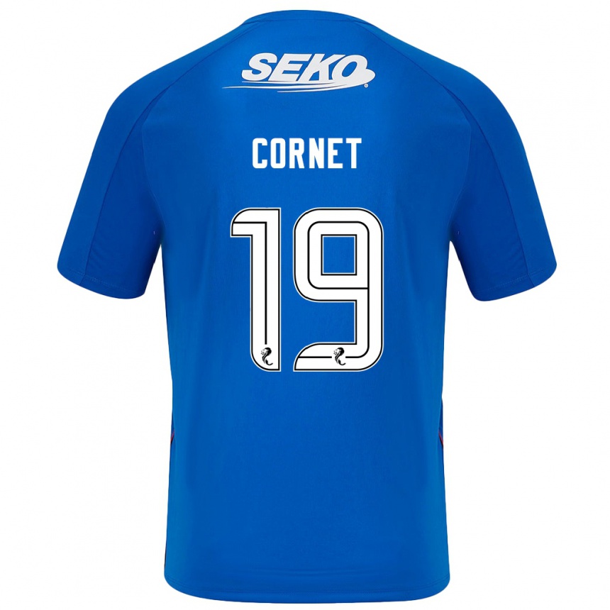 Kids Football Chelsea Cornet #19 Dark Blue Home Jersey 2024/25 T-Shirt Nz