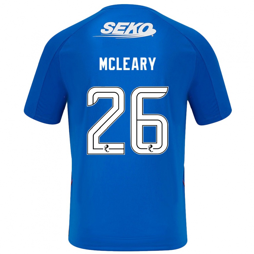 Kids Football Jodi Mcleary #26 Dark Blue Home Jersey 2024/25 T-Shirt Nz