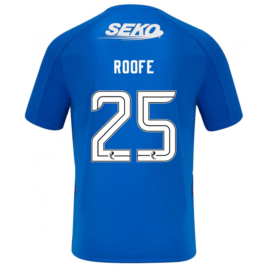 Kids Football Kemar Roofe #25 Dark Blue Home Jersey 2024/25 T-Shirt Nz