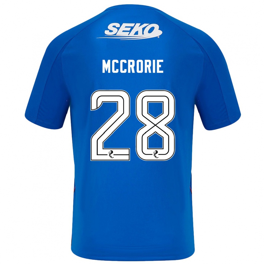 Kids Football Robby Mccrorie #28 Dark Blue Home Jersey 2024/25 T-Shirt Nz