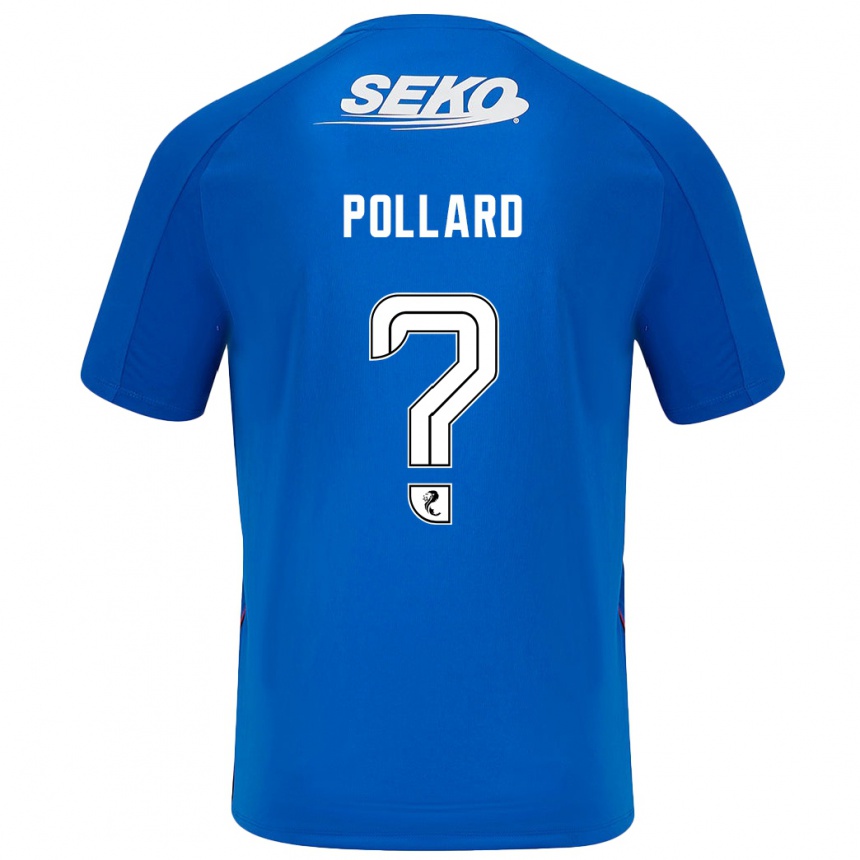 Kids Football Lancelot Pollard #0 Dark Blue Home Jersey 2024/25 T-Shirt Nz