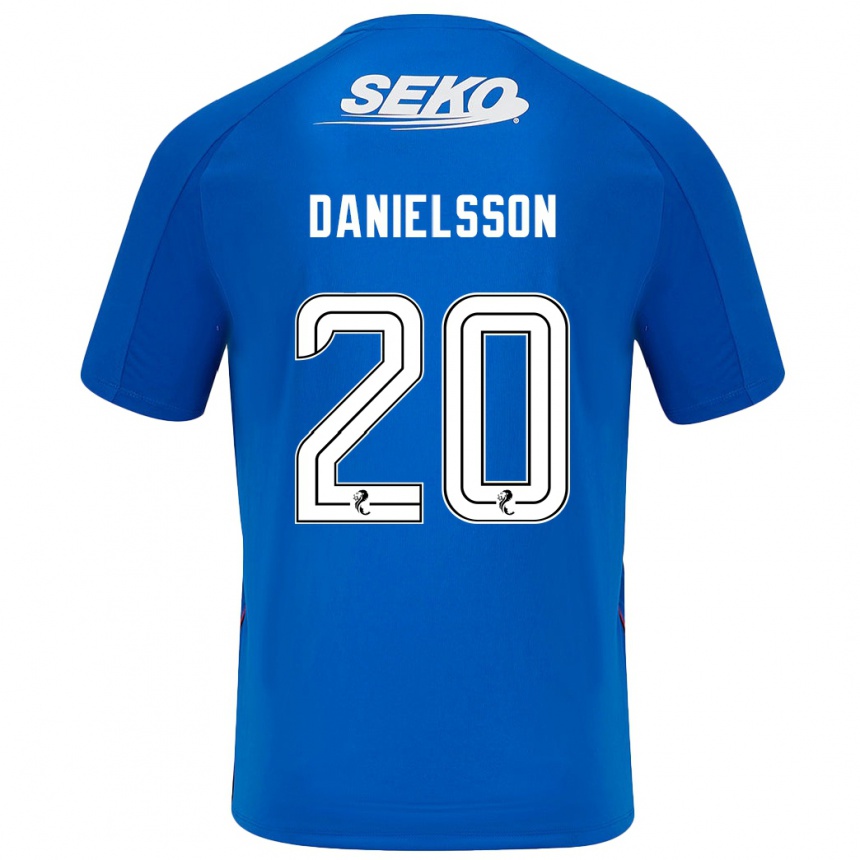 Kids Football Jenny Julia Danielsson #20 Dark Blue Home Jersey 2024/25 T-Shirt Nz