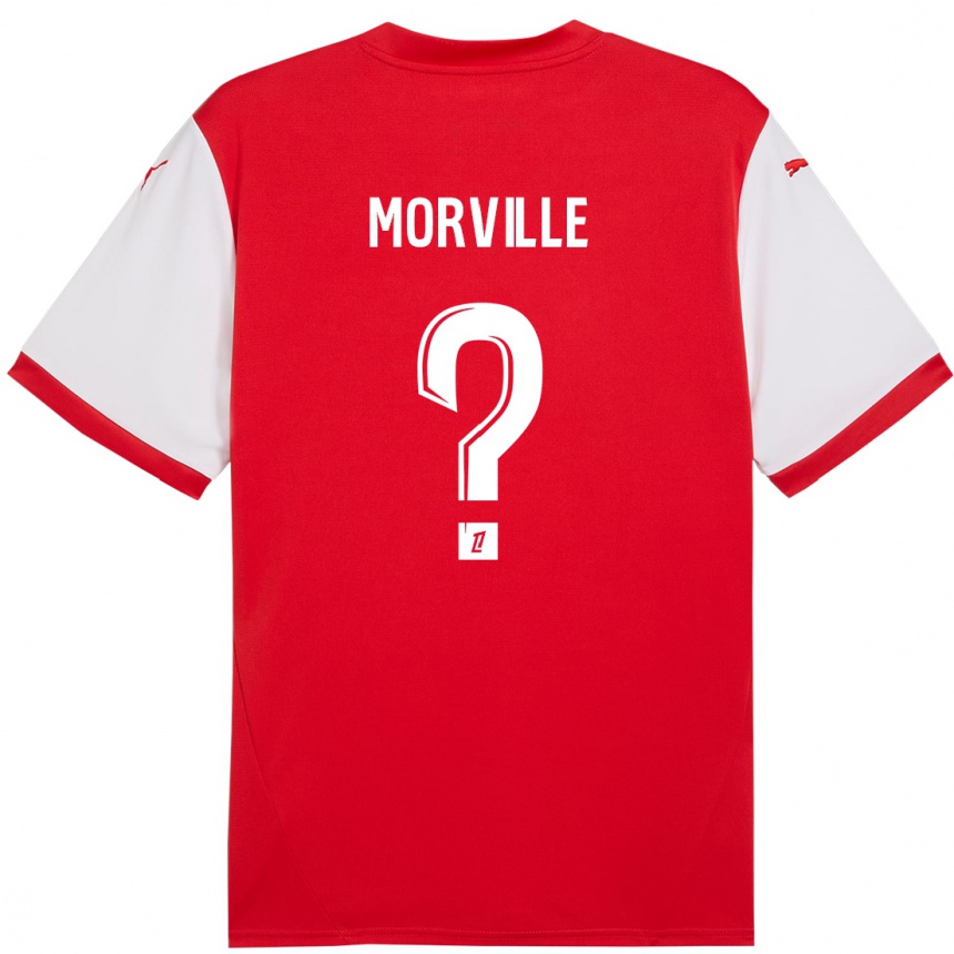 Kids Football Matisse Morville #0 Red White Home Jersey 2024/25 T-Shirt Nz