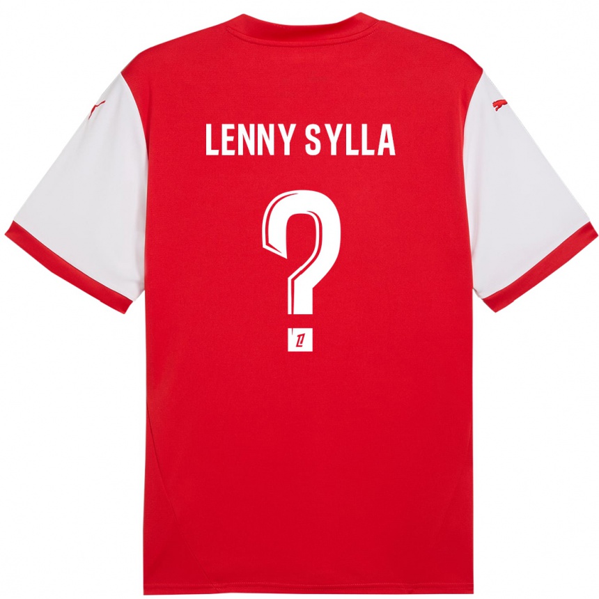 Kids Football Lenny Sylla #0 Red White Home Jersey 2024/25 T-Shirt Nz