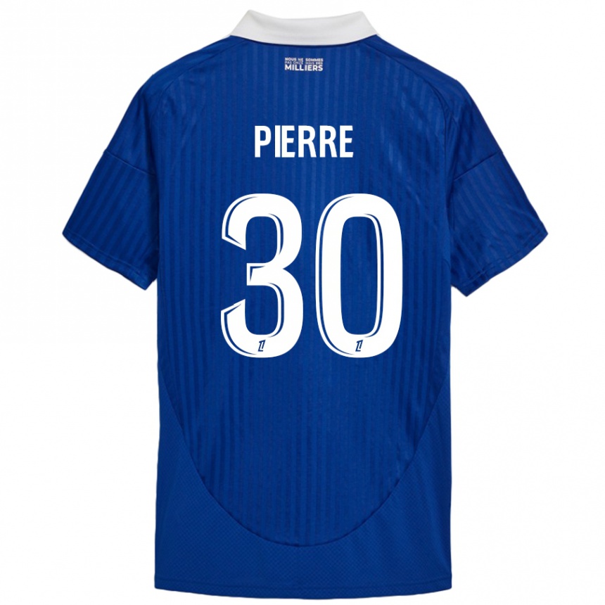 Kids Football Alexandre Pierre #30 Blue White Home Jersey 2024/25 T-Shirt Nz