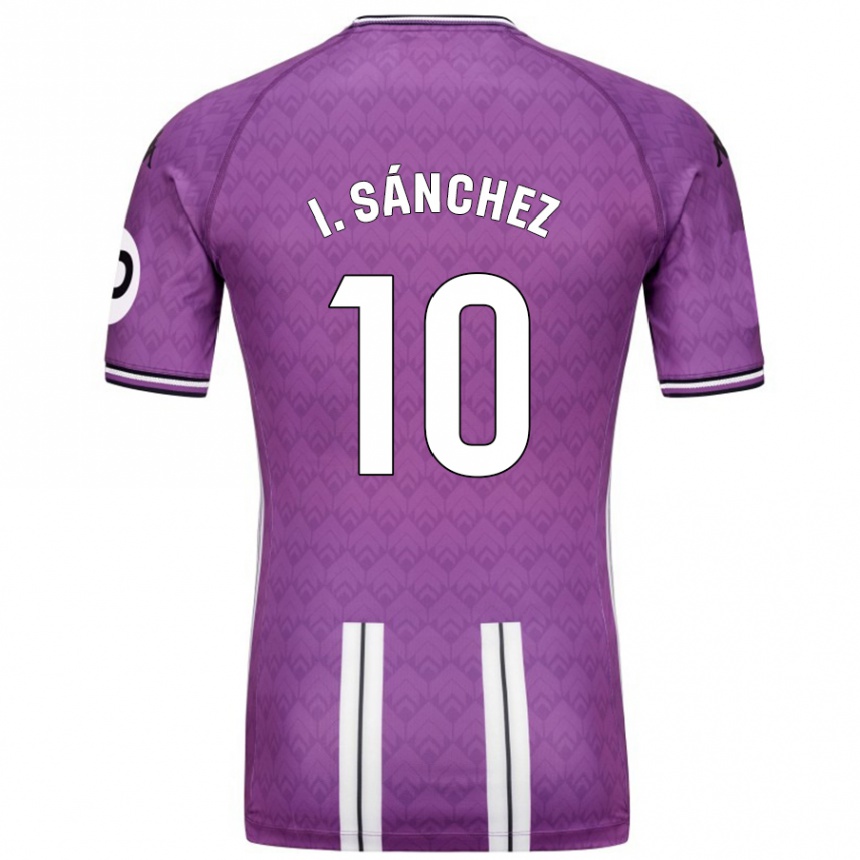 Kids Football Iván Sánchez #10 Purple White Home Jersey 2024/25 T-Shirt Nz