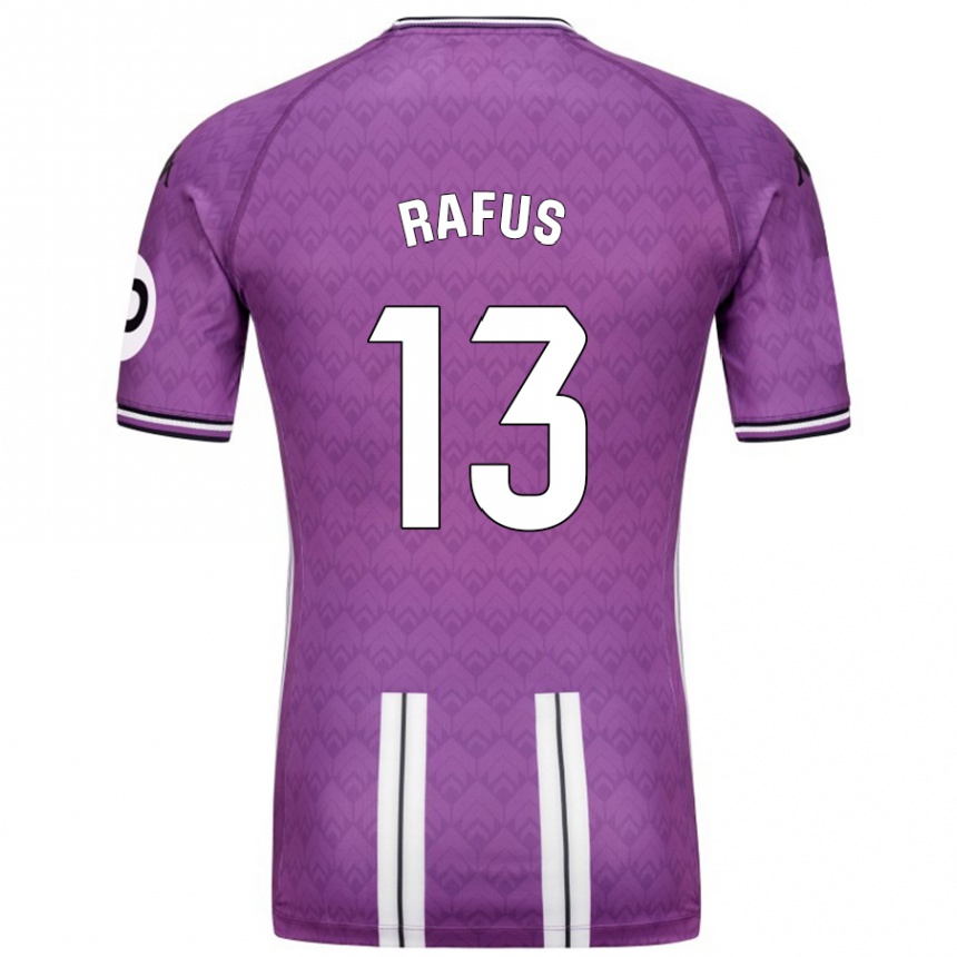 Kids Football Arnau Rafus #13 Purple White Home Jersey 2024/25 T-Shirt Nz