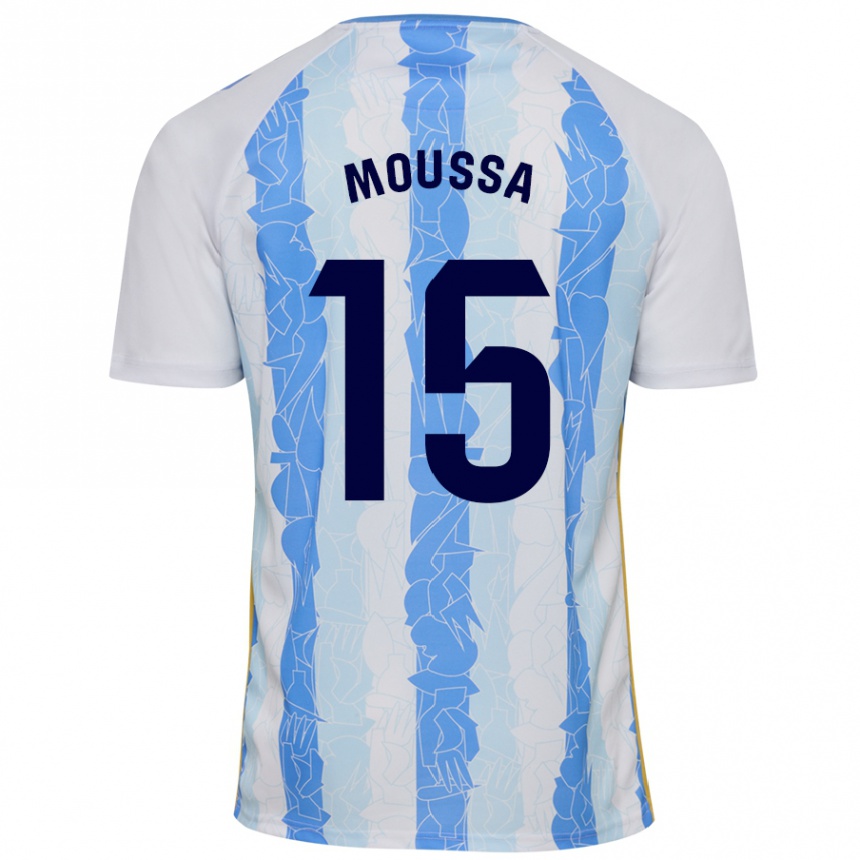 Kids Football Moussa Diarra #15 White Blue Home Jersey 2024/25 T-Shirt Nz