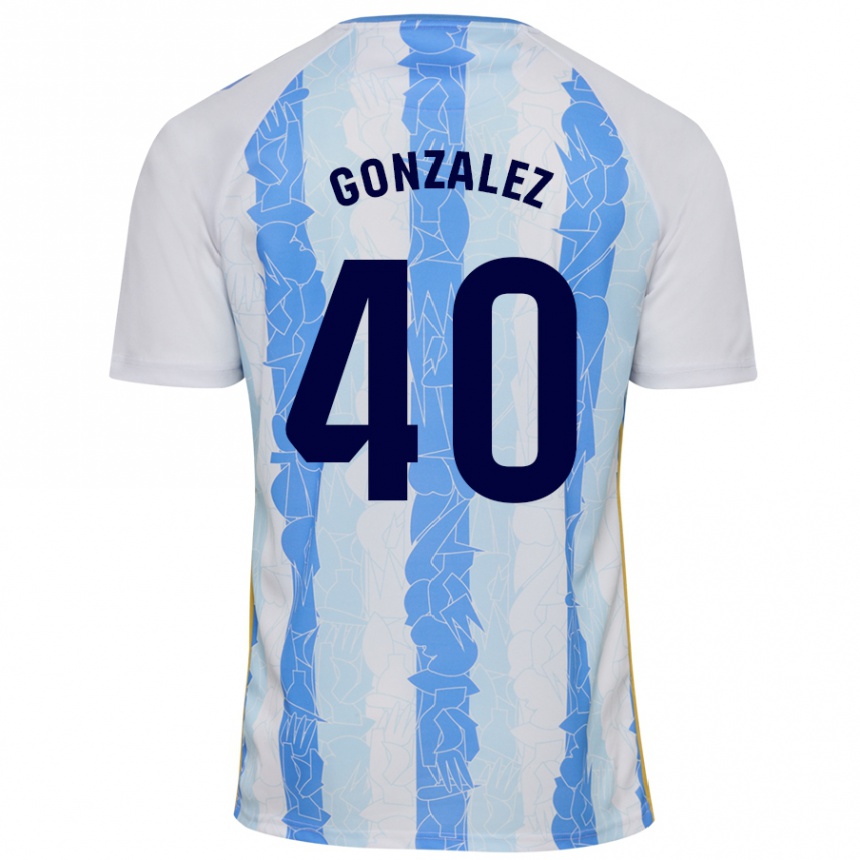 Kids Football Carol González #40 White Blue Home Jersey 2024/25 T-Shirt Nz