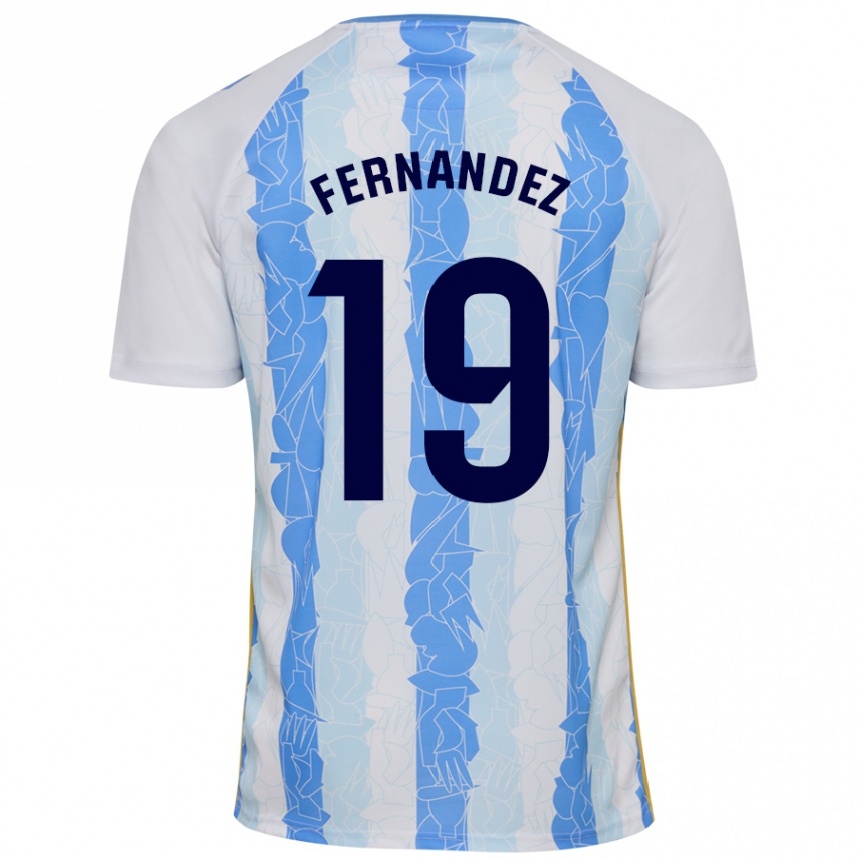 Kids Football Raúl Fernández #19 White Blue Home Jersey 2024/25 T-Shirt Nz