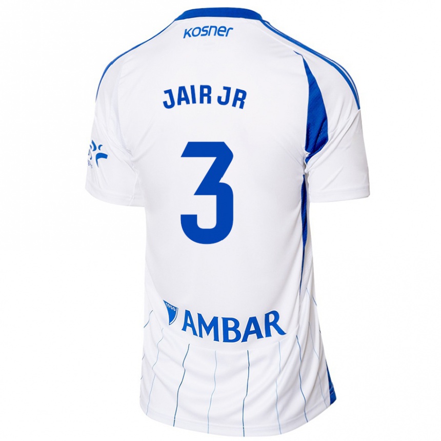 Kids Football Jair Amador #3 Red White Home Jersey 2024/25 T-Shirt Nz