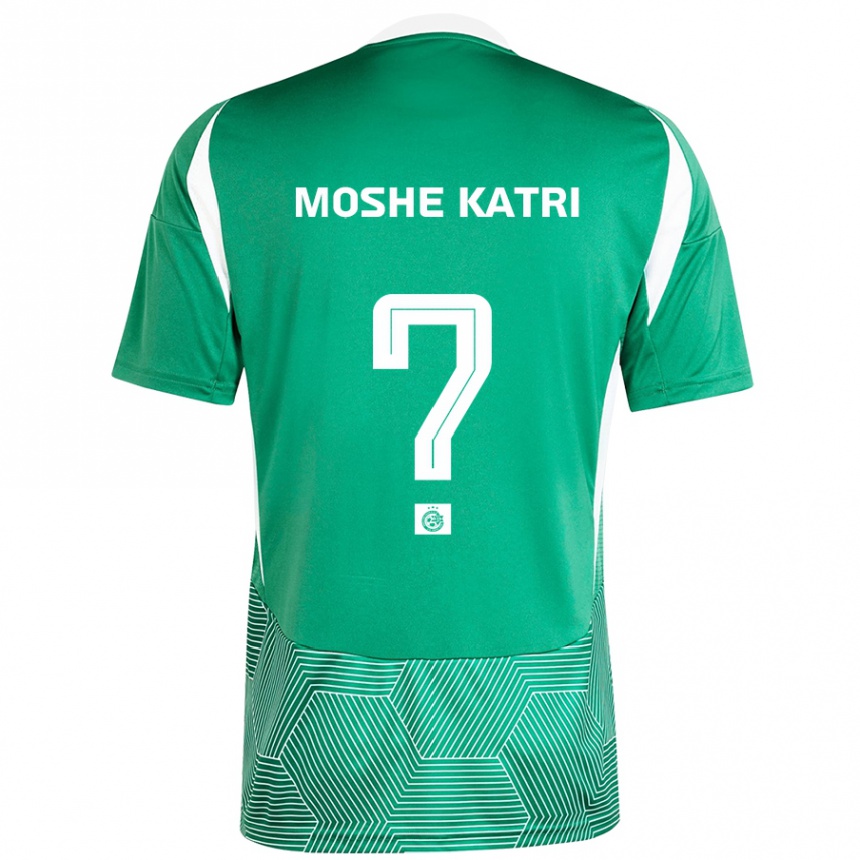 Kids Football Roy Moshe Katri #0 Green White Home Jersey 2024/25 T-Shirt Nz