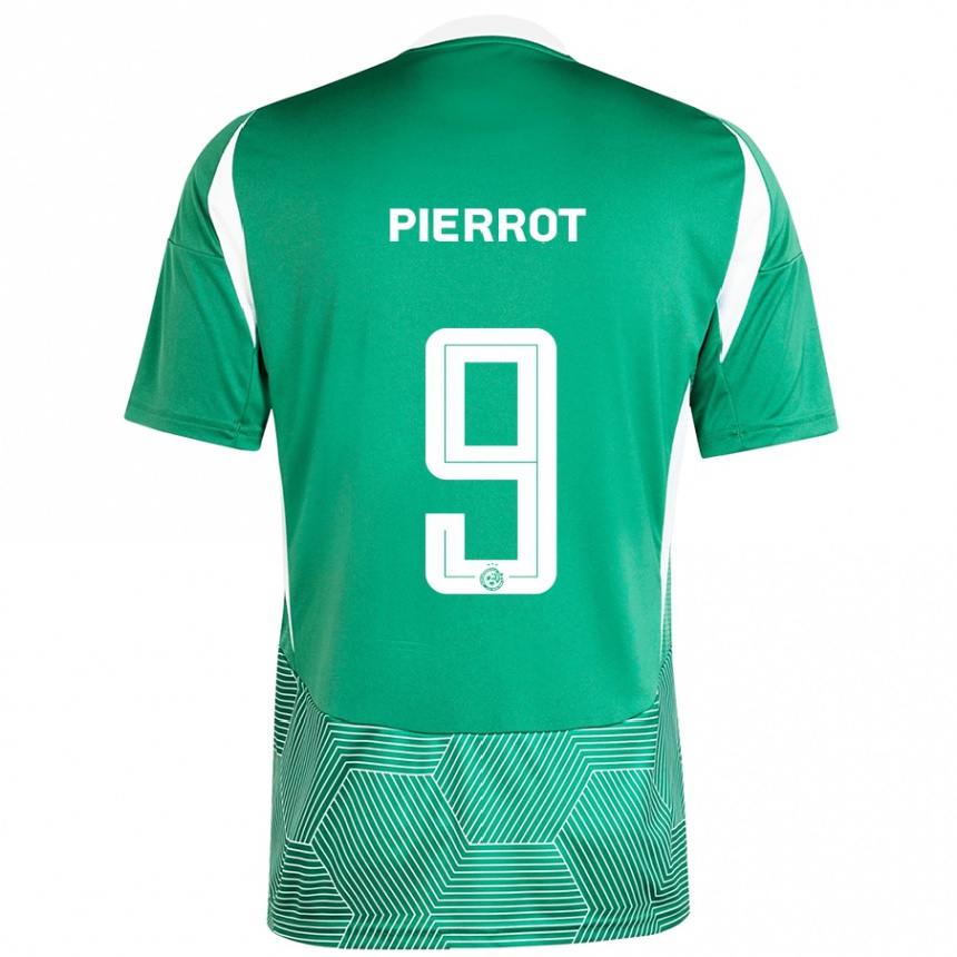 Kids Football Frantzdy Pierrot #9 Green White Home Jersey 2024/25 T-Shirt Nz