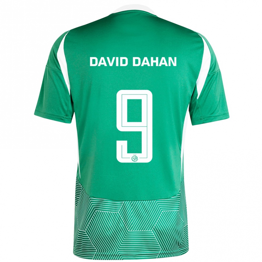 Kids Football Omer David Dahan #9 Green White Home Jersey 2024/25 T-Shirt Nz