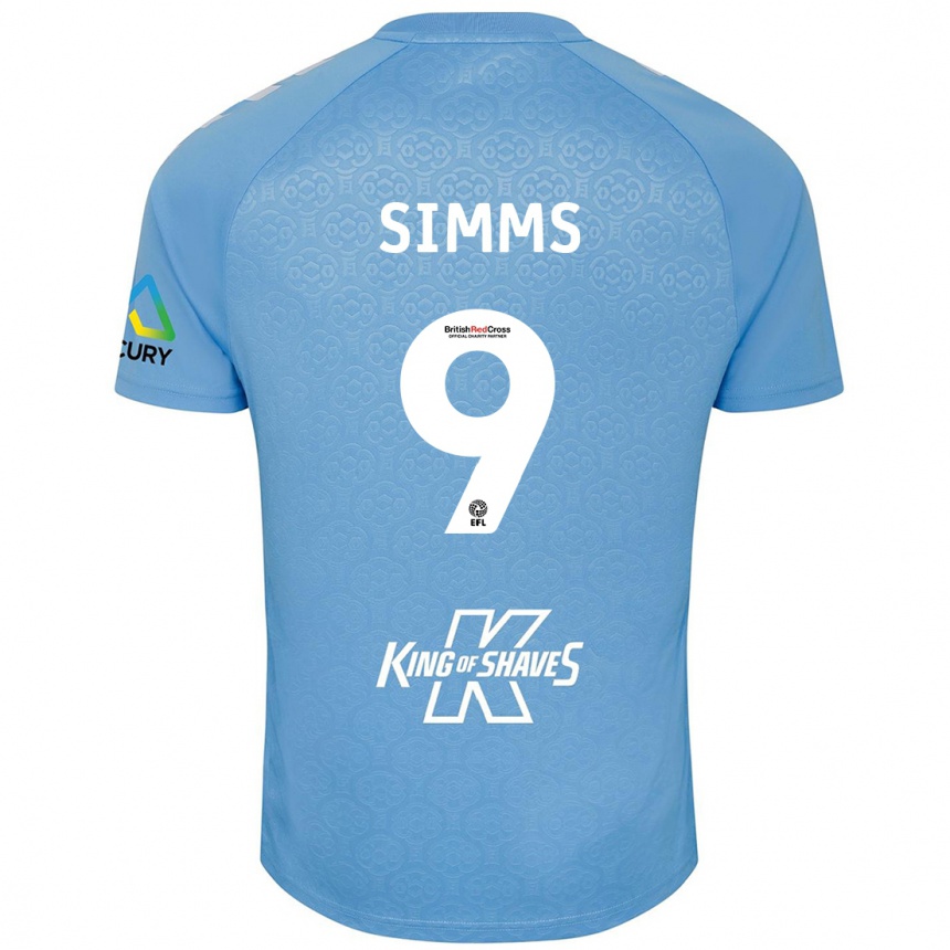 Kids Football Ellis Simms #9 Blue White Home Jersey 2024/25 T-Shirt Nz