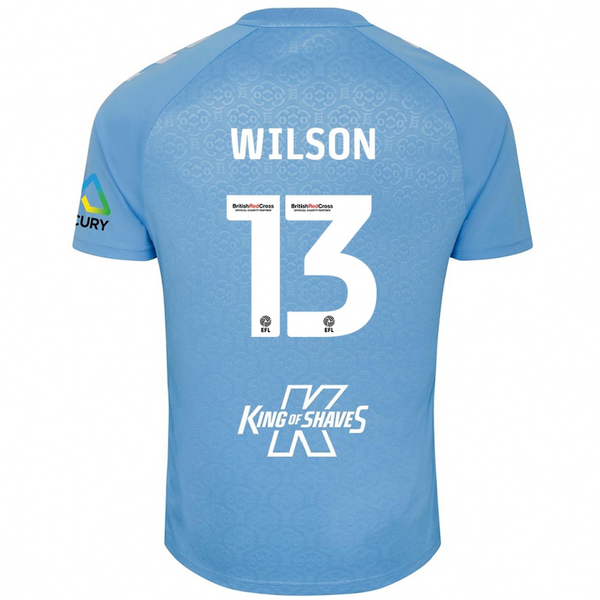 Kids Football Ben Wilson #13 Blue White Home Jersey 2024/25 T-Shirt Nz