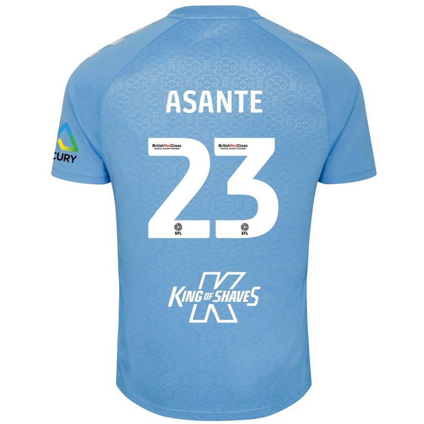 Kids Football Brandon Thomas-Asante #23 Blue White Home Jersey 2024/25 T-Shirt Nz