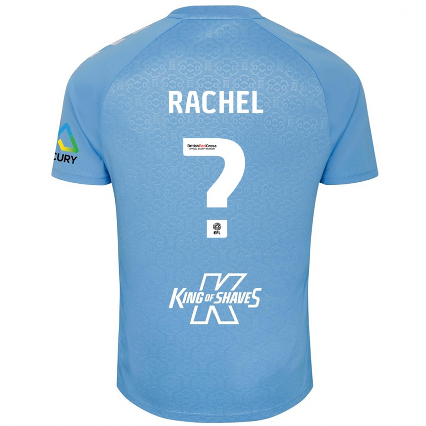 Kids Football Daniel Rachel #0 Blue White Home Jersey 2024/25 T-Shirt Nz