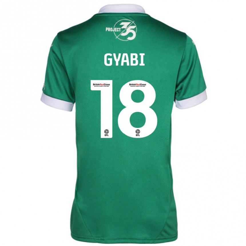 Kids Football Darko Gyabi #18 Green White Home Jersey 2024/25 T-Shirt Nz