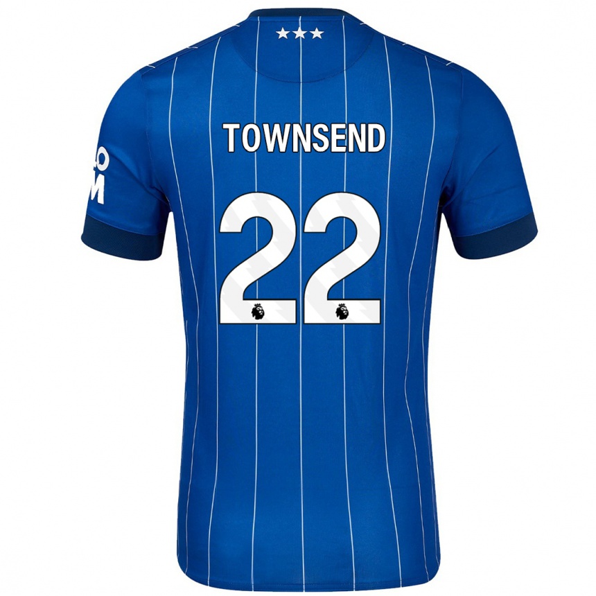 Kids Football Conor Townsend #22 Navy Blue Home Jersey 2024/25 T-Shirt Nz