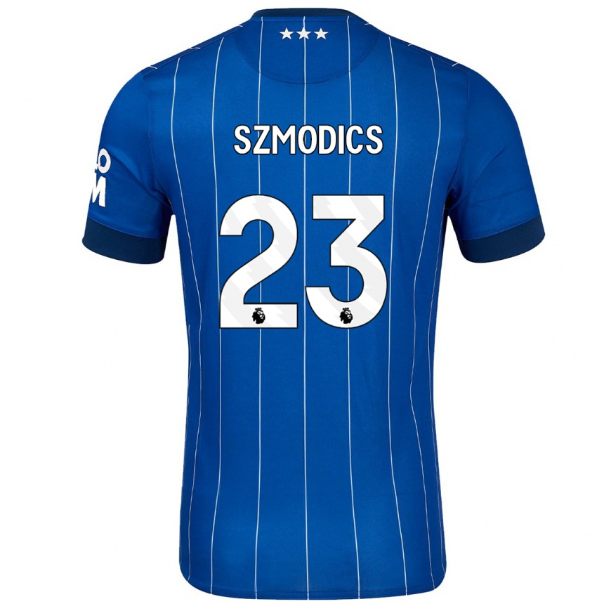 Kids Football Sammie Szmodics #23 Navy Blue Home Jersey 2024/25 T-Shirt Nz