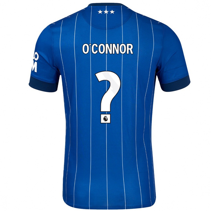 Kids Football Daniel O'connor #0 Navy Blue Home Jersey 2024/25 T-Shirt Nz