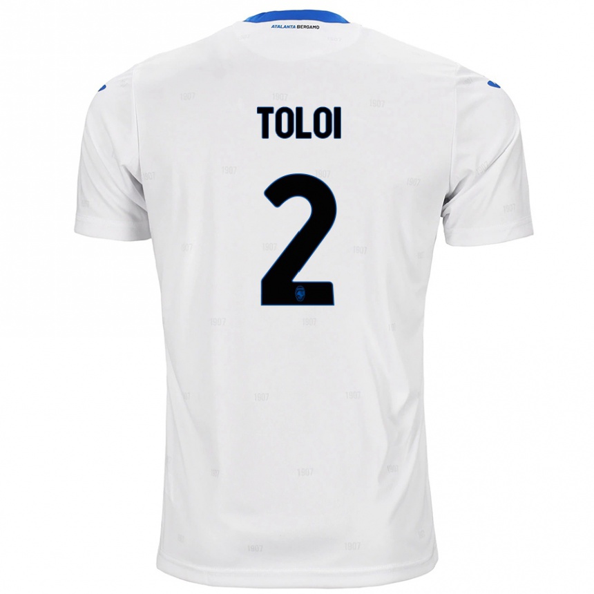 Kids Football Rafael Tolói #2 White Away Jersey 2024/25 T-Shirt Nz