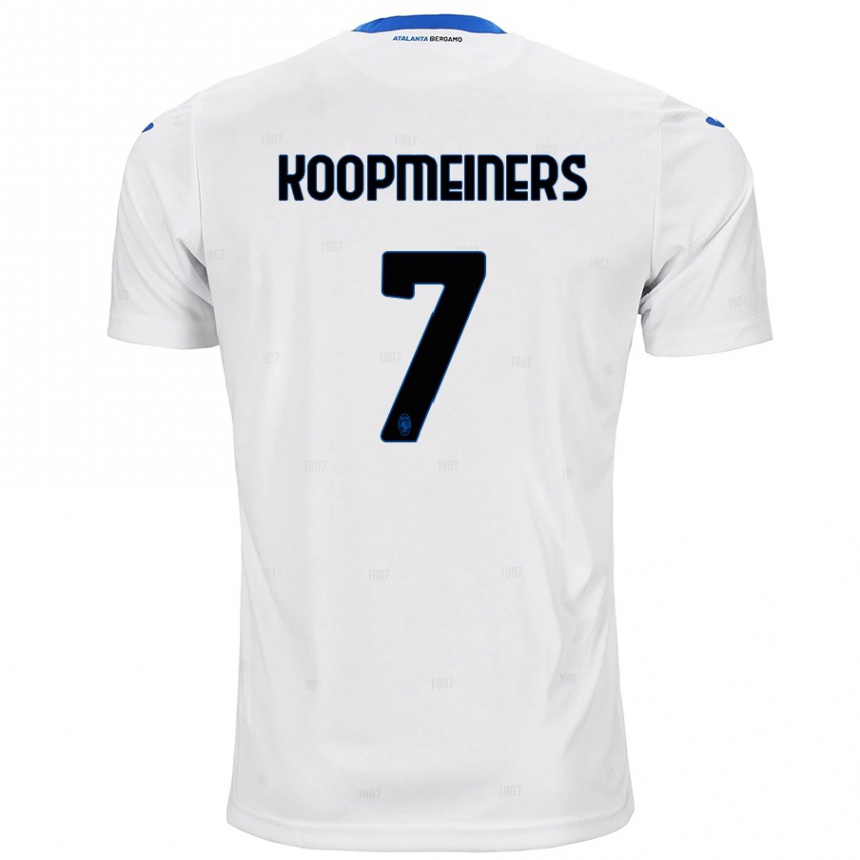 Kids Football Teun Koopmeiners #7 White Away Jersey 2024/25 T-Shirt Nz