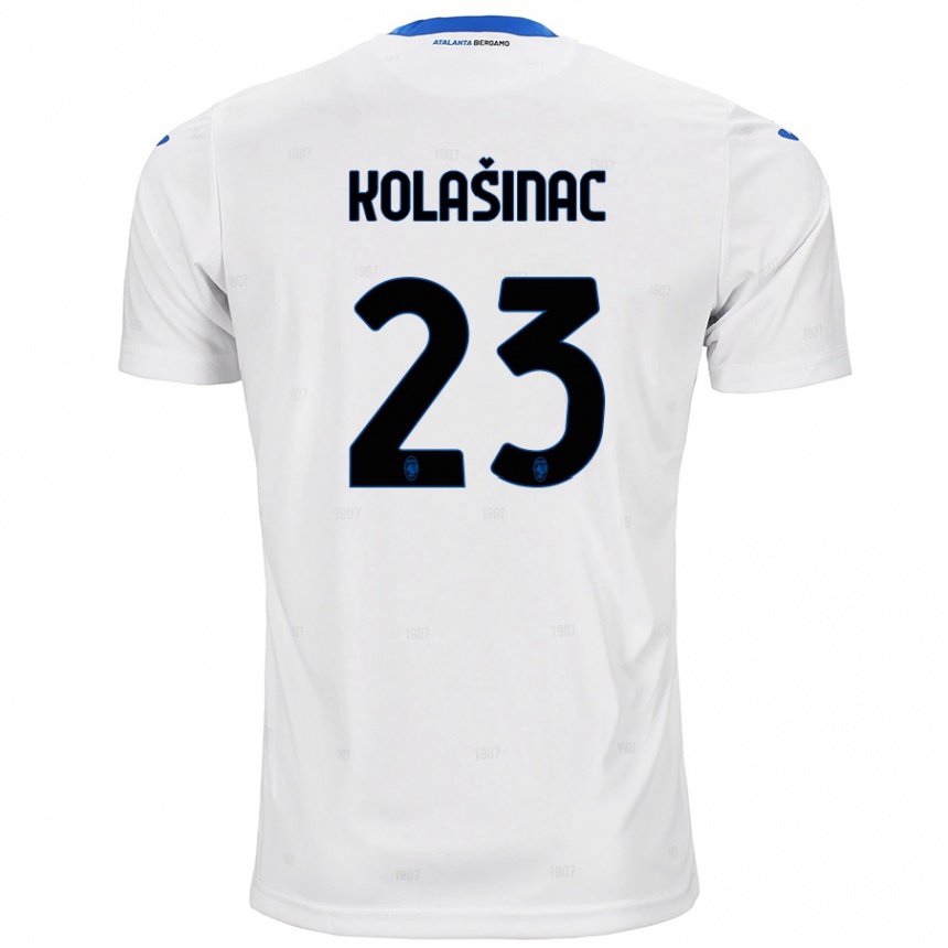 Kids Football Sead Kolasinac #23 White Away Jersey 2024/25 T-Shirt Nz