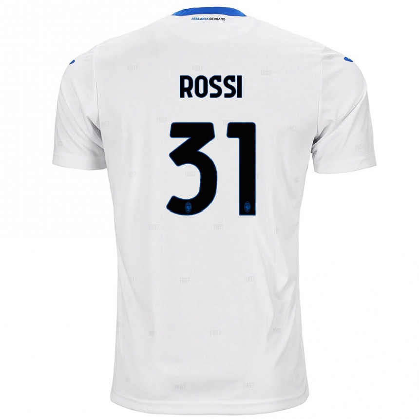 Kids Football Francesco Rossi #31 White Away Jersey 2024/25 T-Shirt Nz