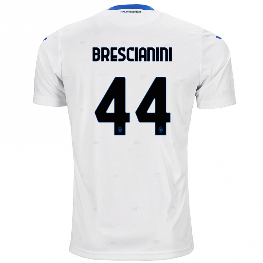 Kids Football Marco Brescianini #44 White Away Jersey 2024/25 T-Shirt Nz