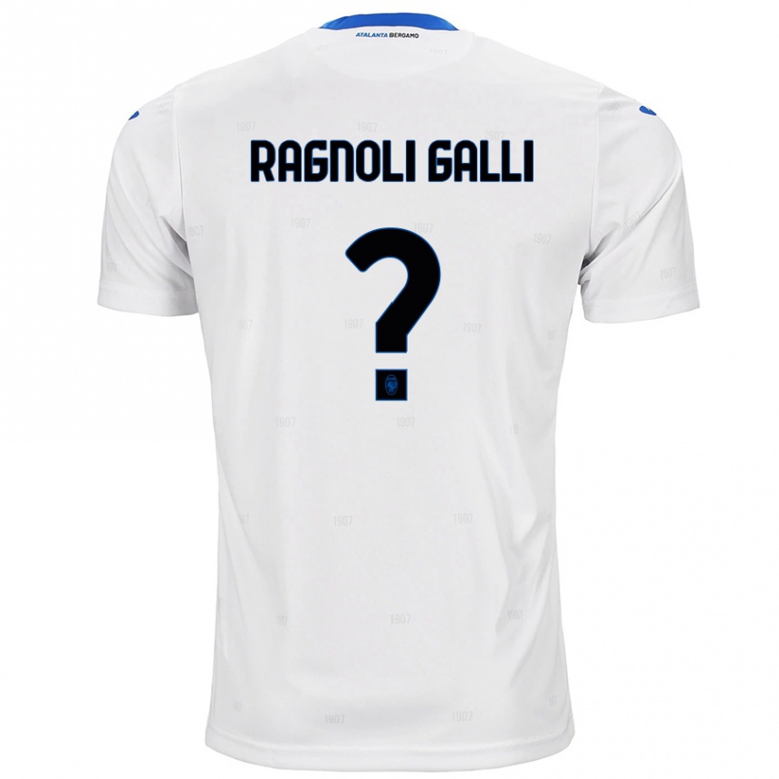 Kids Football Federico Ragnoli Galli #0 White Away Jersey 2024/25 T-Shirt Nz