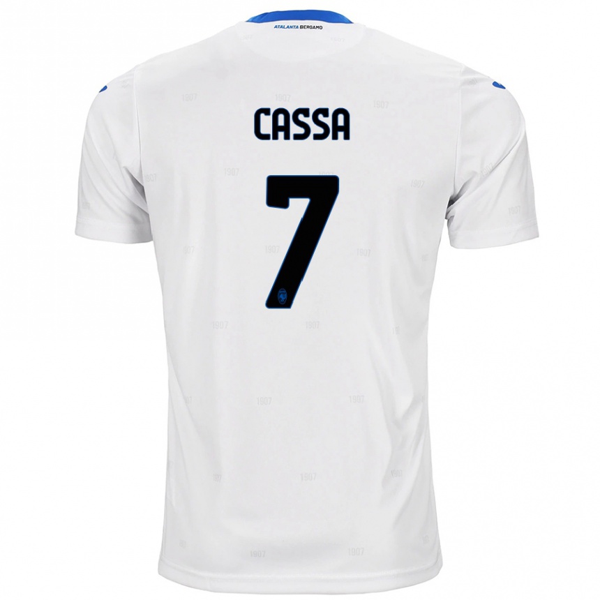 Kids Football Federico Cassa #7 White Away Jersey 2024/25 T-Shirt Nz