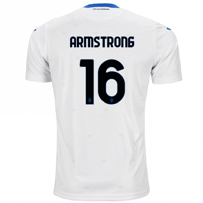 Kids Football Daniel Armstrong #16 White Away Jersey 2024/25 T-Shirt Nz