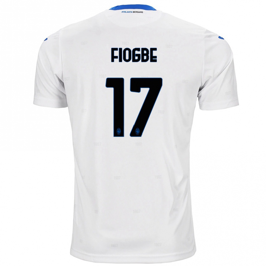 Kids Football Candas Fiogbe #17 White Away Jersey 2024/25 T-Shirt Nz