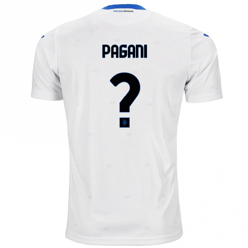 Kids Football Federico Pagani #0 White Away Jersey 2024/25 T-Shirt Nz