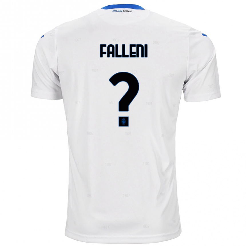 Kids Football Alessandro Falleni #0 White Away Jersey 2024/25 T-Shirt Nz