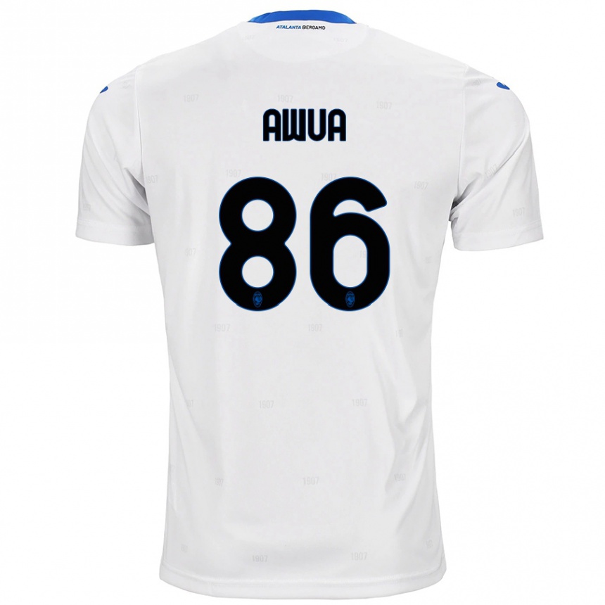 Kids Football Theophilus Awua #86 White Away Jersey 2024/25 T-Shirt Nz