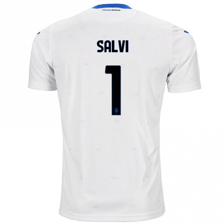 Kids Football Margherita Salvi #1 White Away Jersey 2024/25 T-Shirt Nz